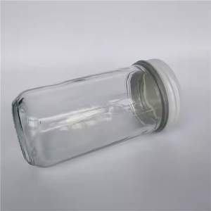 Bocal Mason en verre rond à large bouche de 350ml 12oz avec couvercle bocal de stockage des aliments hermétique - Product Image 6