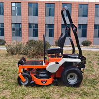 Tondeuse autoportée industrielle robuste à moteur essence 764cc, largeur de coupe 50 pouces, double transmission hydrostatique, pour usage intensif et bricolage, coupe à zéro dérive, coupe de gazon 50 pouces