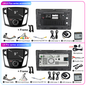 Autoradio Lehx 8 Core 5G Android 10 con Carplay per <span class=keywords><strong>Ford</strong></span> <span class=keywords><strong>Focus</strong></span> 3 2011-2019, 2 Din, Stereo GPS, Lettore DVD per Auto - Product Image 6