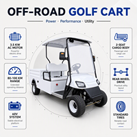 Chariot de golf électrique personnalisé avec benne de chargement, 2 places, chariot utilitaire, benne basculante hydraulique automatique, chariot de golf avec boîte de chargement