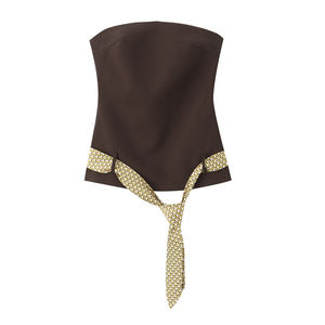 PB & ZA donne 2025 nuova moda cravatta cintura e canottiere senza spalline Vintage senza schienale sottili cinghie femminili Camis Chic top - Product Image 1