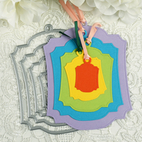 AAGU nuovo taglio metallo muore stampo Scrapbooking taglio carta d'invito a mano etichetta artigianale carta Scrapbooking taglio Die