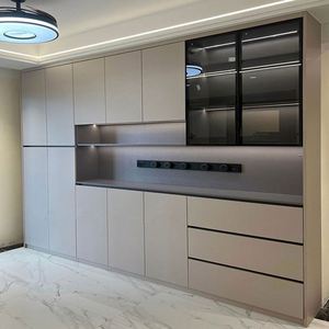 Aimsp Aparador de Madera, Mueble para Vinos Personalizado con Cristal para el Hogar - Product Image 6