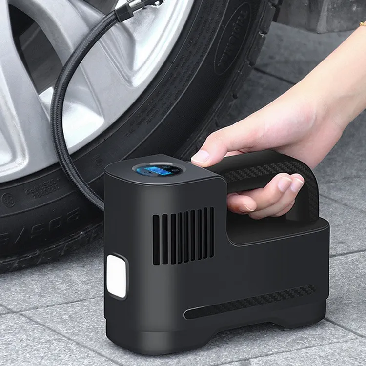 Inflador de neumáticos inalámbrico para coche, mini compresor de aire portátil, Digital, automático, bomba puntero, 12V