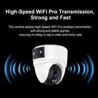 4G Dual-Objektiv-Kamera 6MP WLAN IP-Kamera Vollfarbige Nachtsicht CCTV 1080P Kamera für Innenräume