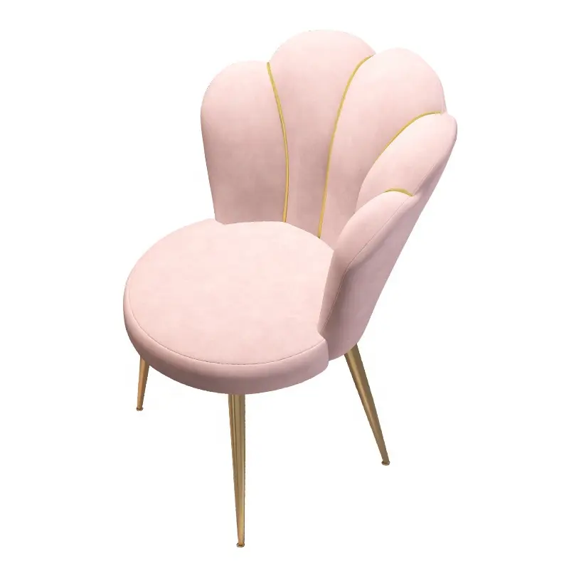 Moda moderna Nail chair chair in metallo sedia di velluto salone mobili da pranzo sedia da pranzo mobili per sala da pranzo