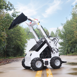 FREE SHIPPING Small Cheap Skid Steer <b>Gasoline</b> with Bucket Different Skidsteer Bagger Mini - Product Image 2