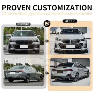 Kit de cuerpo de fibra de carbono seco estilo MP para <span class=keywords><strong>BMW5</strong></span> Series G60 G68 2024 modelo coche labio delantero difusor trasero faldones laterales alerón de maletero - Product Image 3