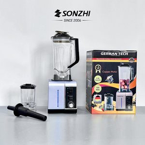 เครื่องปั่น 2000 วัตต์ 32000 รอบต่อนาที โถพลาสติกเกรดอาหาร ใบมีดห้าใบ สำหรับใช้ในครัว - Product Image 4