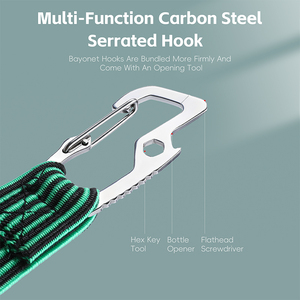 Corda de Amarração Traseira Portátil WEST BIKING, Nylon Multicolorido, Alta Elasticidade, Fácil de Usar, para Suporte de Bicicleta e E-<span class=keywords><strong>bike</strong></span> - Product Image 2