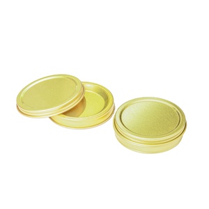 Wholesale Metal Round Caviar Tin Box Custom Caviar Food Grade Tinplate Box Packaging With Tin Lid
