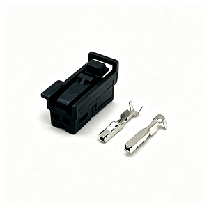 2-pins auto-elektrische draadboomconnectorplug 4-929080-5 met koperen contacten en ABS nylon behuizing - Product Image 2