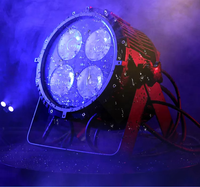 Éclairage de scène IP68 étanche, projecteurs LED RGBW 4-en-1 avec contrôle DMX512 pour événements en plein air, fêtes, concerts