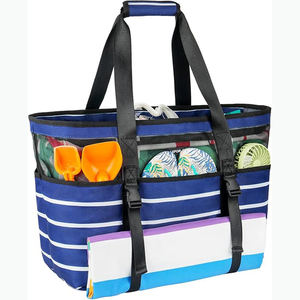 Échantillon gratuit, logo personnalisé, grand format, imprimé, écologique, recyclé, réutilisable, sac de plage en sublimation, sac de plage - Product Image 1