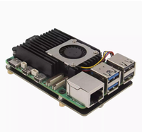 Carte d'extension pour Raspberry Pi 5 PCIe vers M 2 NVMe SSD X1002 Adaptateur haute vitesse 2242 2280 SSD avec dissipateur thermique pour PI5