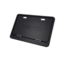 Support de plaque d'immatriculation moto en fer durable imitation carbone noir standard philippin, cadre de plaque d'immatriculation en gros FENGYUNJIA AS-2