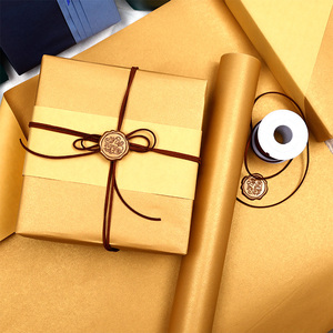 Papel de regalo de boda con impresión de doble cara de fábrica, papel de regalo perlado de 43*300 cm, papel de regalo - Product Image 5