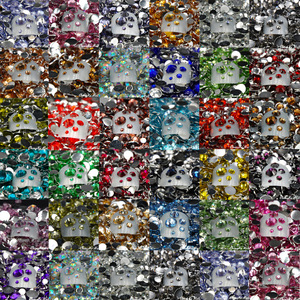 Transparente 6mm acrílico diamante resina agua 10000 Uds Flatback decoración de <span class=keywords><strong>uñas</strong></span> accesorios móviles ropa zapatos bolsas otros artículos - Product Image 2