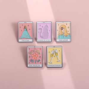 KARMA bir kedi sevgilisi yıldız Metal Pin yumuşak emaye yaka iğnesi - Product Image 2