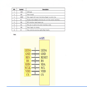 จอแสดงผล TFT HD IPS ขนาด 0.96 นิ้ว ความละเอียด 80*160 แบบ Lattice หน้าจอสี 0.96TFT - Product Image 3