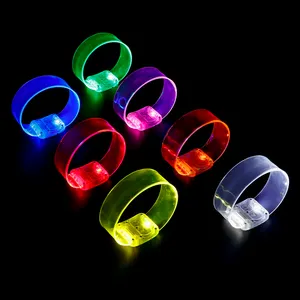 イベントコンサート音楽用のグローリストバンドパルサーLEDサウンドアクティベートLEDブレスレット