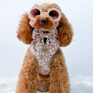 Pet Boutique Sang Trọng Con Chó Khai Thác Vest Hoa Mô Hình Jacquard Vật Nuôi Cổ áos Với D Vòng Dây Xích Tùy Chỉnh Cá Nhân Chó Phụ Kiện - Product Image 2