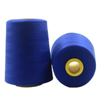 Benang jahit poliester Spun 100% kualitas tinggi untuk celana kekuatan kuat 20S/2 20S/3 40S/2 pola celup