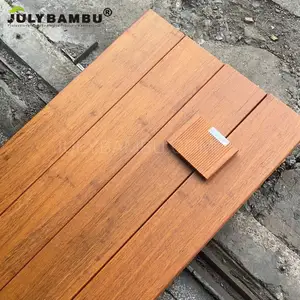 High Quality Fireproof Deck Professional Decking Board Manufacturing Dark Color Strand Woven Bamboo Flooring For Workshop
