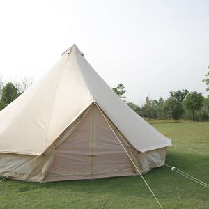 Tenda <span class=keywords><strong>Glamping</strong></span> di Lusso Personalizzata 5m con Doppia Porta in Poliestere e Cotone, Tenda a Campana in Tela per Campeggio Familiare, Tende da Esterno - Product Image 3
