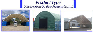 Abri de stockage d'équipements en conteneur maritime de 20 pieds avec structure de toiture en treillis - Product Image 5