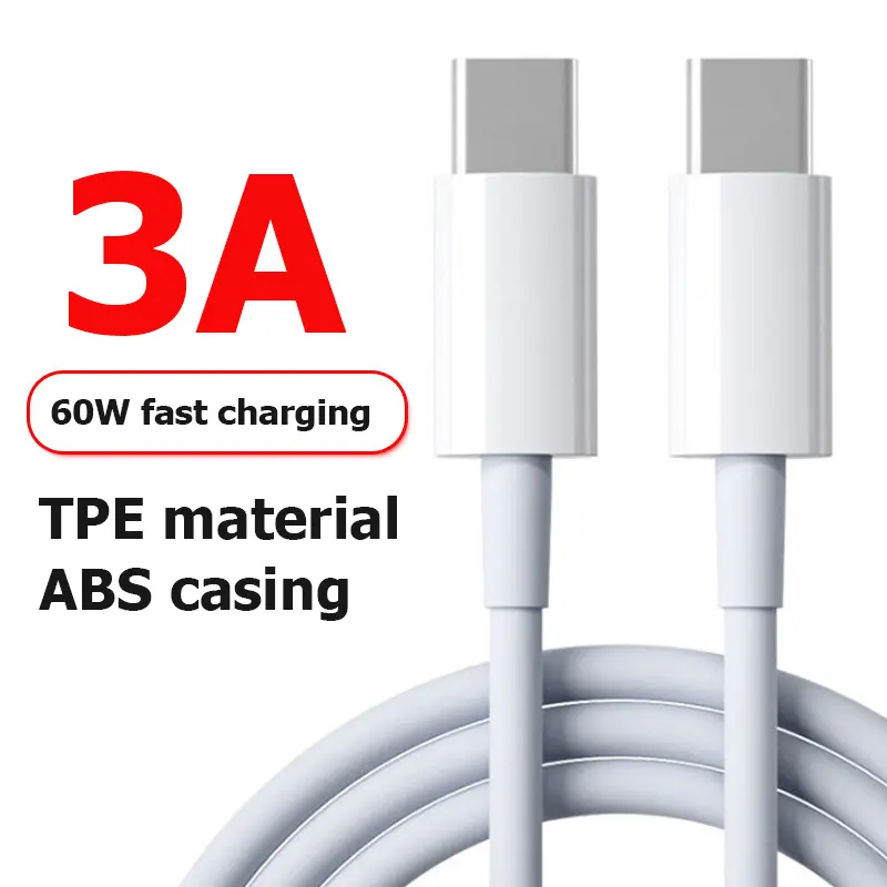 60w pd प्रकार सी चार्जिंग केबल यूएसबी टाइप सी चार्जिंग केबल यूएसबी मोबाइल फोन के लिए