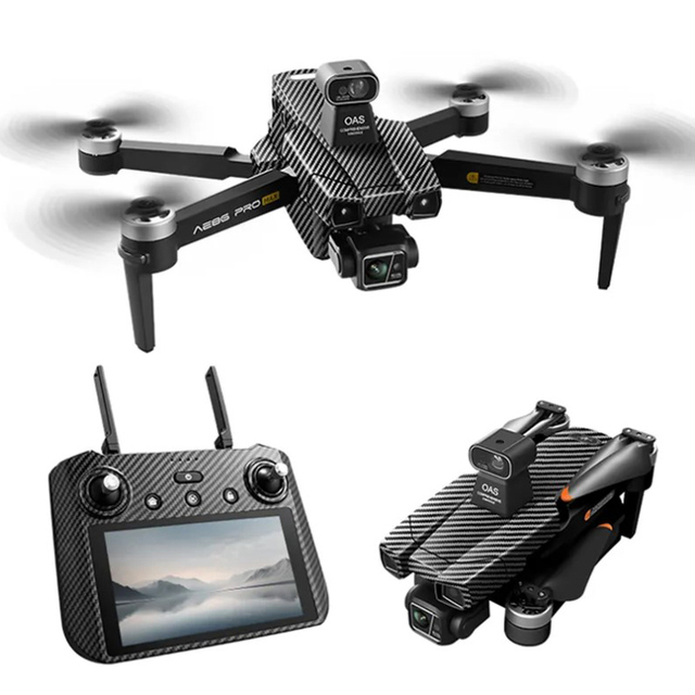 AE86 Pro Max Beginner Drones 4K 5G GPS 3-Axis Gimbal 6KM Long Range FPV Screen Remote Professional AE86 PRO MAX Made of Plastic