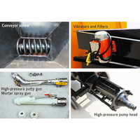 Usine bon prix Construction moteur diesel Gunite électrique pulvérisation plâtrage machine ciment mur mortier pulvérisateur