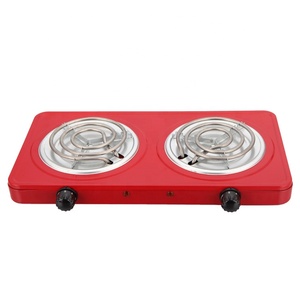 YONGQIAN 2000W Double <strong>Electric</strong> Stove 2 Burner Hot Plate <strong>Portable</strong> Countertop <strong>Cooker</strong> with Coil Heating Element - Product Image 1
