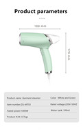 Vaporizador de Ropa Portátil Plegable 2026 de Moda para Viajes y Hogar, Eliminador de Arrugas de Ropa de Doble Voltaje, Cepillo de Vapor Compacto