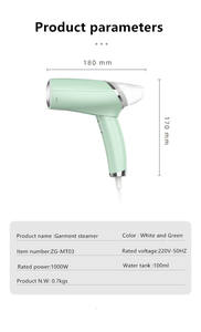 Défroisseur Vapeur Portable Pliable 206 Fashion pour Voyage et Maison, Double Tension, Brosse Vapeur Compacte Anti-Plis pour Vêtements - Product Image 5