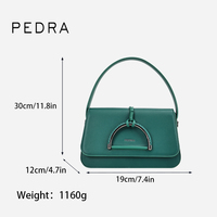 Sacs à main en cuir brillant PEDRA 3364 2026, sacs à main de luxe pour femmes, sacs à main pour filles, sacs de soirée