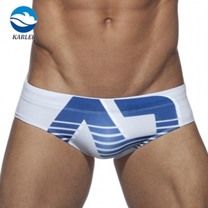 Traje de baño personalizado para hombre, bragas Sexy a la moda con estampado antideslumbrante, ropa de baño profesional de talla grande - Product Image 4