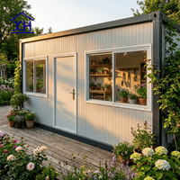 Maison préfabriquée extensible personnalisée en conteneur, maison miniature préfabriquée en acier léger pliable, villa modulaire pliable