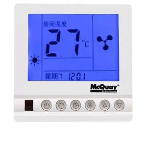 Contrôleur de température de climatiseur central en plastique de panneau de commande intelligent de pièces de systèmes de CVC pour le bureau/maison - Product Image 1