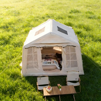 Tente de camping gonflable très vendue, portable, facile à monter, résistante au vent, pare-soleil, pour voyages en plein air, randonnée, pour 3 à 6 personnes, toutes saisons