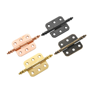 Chinese Style Iron Hinge <b>6</b> Hole Antique Bronze Rose Gold Black Surface Mount Furniture Hinge Durable Plated - Product Image 4