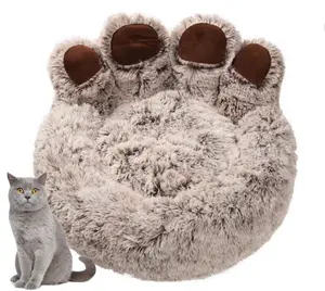Produttore vendita calda Nigh Quality Pet Winter Soft Heating Warm Plush Bed Round Small Pet Bed per cane Cat