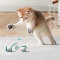 Mainan Kucing Robot Pintar Ramah Lingkungan, Bentuk Tikus Bergerak, Elektronik, Dapat Diisi Ulang USB, Interaktif, Bahan ABS, Tidak Beracun