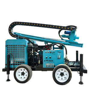 แท่นขุดเจาะไฮดรอลิกแบบหมุน300ม. มีประสิทธิภาพอุปกรณ์ลากจูงน้ำแบบล้อ78kw พร้อมปั๊ม220V และส่วนประกอบหลักของเครื่องยนต์ - Product Image 5