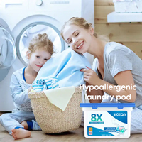 IKEDA 3L Capsules de détergent liquide à lessive jetables Ingrédients chinois pour le lavage des vêtements en boîte pour la salle de bain