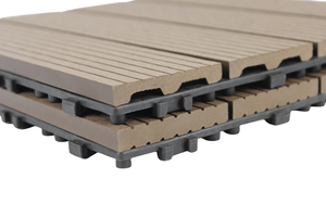 Carreaux de terrasse en bois composite imperméable à l'eau pour balcon, terrasse en bois composite pour extérieur, base en plastique pour bricolage - Product Image 4