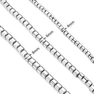 <span class=keywords><strong>Hématite</strong></span> naturelle plaquée carré coupe perles en vrac galvanoplastie 4/6/8mm bleu Rose doré vert fait à la main bijoux à bricoler soi-même fabrication d'accessoires - Product Image 4