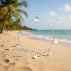 Amy Amy Fashion <b>Anklet</b> Stainless Steel Silver Plated Casual Women's Jewelry Gift T2012 - Product Image 2