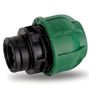 ข้อต่อเกลียวตัวเมียแบบอัดขนาด 32*11/4 ผลิตจากวัสดุ PP เกรด SAP สำหรับท่อ PE/HDPE รับประกัน 3 ปี - สำหรับระบบน้ำประปาและระบายน้ำ - Product Image 1